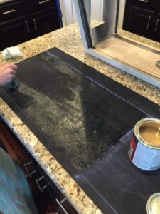 starting the Tolex process on the DIY Marshall 1960a